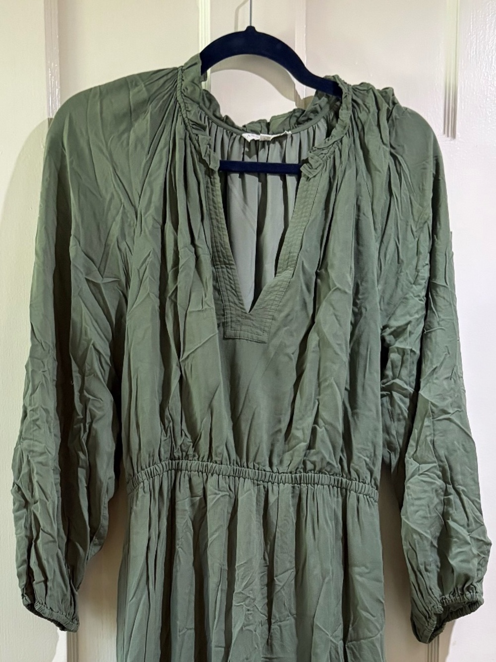 Anna Cate Green Long Sleeve Dress